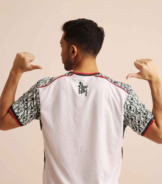 Bangladesh National Football Team Jersey - Player Edition Away kit-White - Raakaat