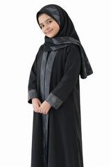 The Grey Floral Kids Abaya ✨ | GA0002