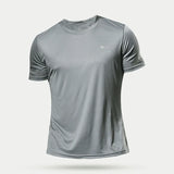High quality men breathable fast drying running sports fitness breathable comfortable short sleeve T-shirt casual light Gym Tops