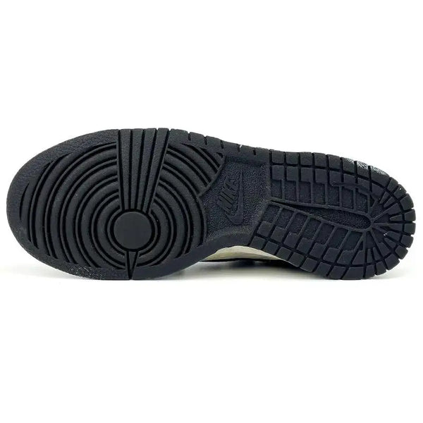 [Custom Peace and joy]Nike Dunk Low Wear-Resistant Low-Top Skateboard Shoes GS White Black