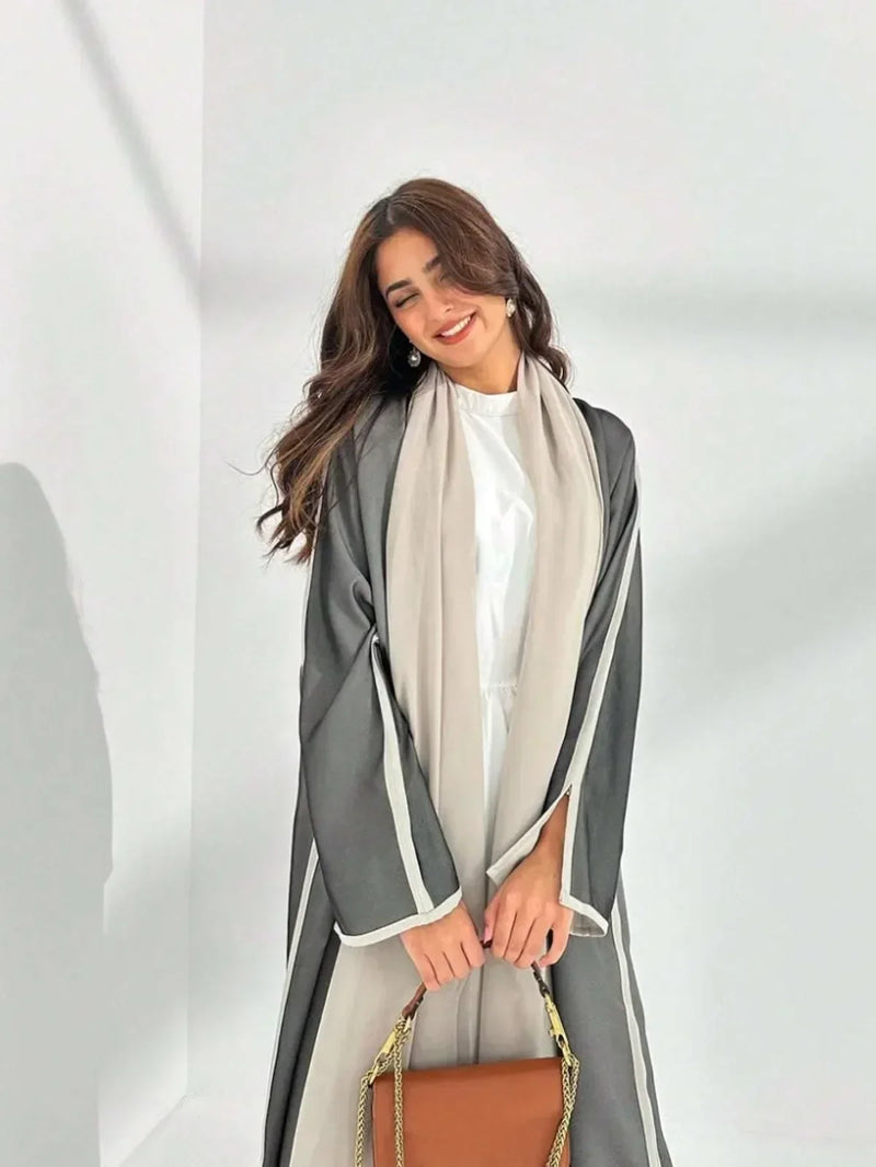 Loose Abaya Muslim Women Full Sleeve Solid Abayas Casual Kaftans Jilbabs Islamic Maxi Dresses Middle-East Ethnic Clothing