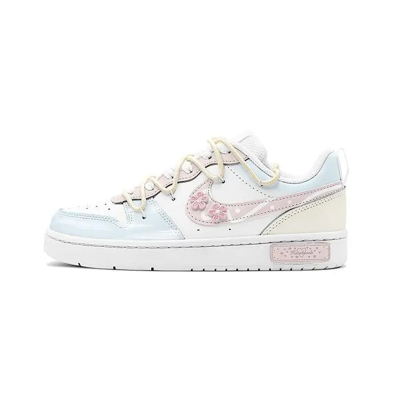 [Custom Chunhe Huayu S-BOX]Nike Court Borough Skateboard Shoes Women's Low-Top Blue