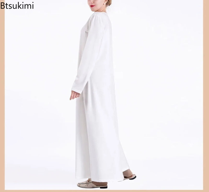2025 New Black White Sequin Kimono Cardigan Abaya Dubai Luxury Muslim Kaftan Abayas for Women Turkish Islamic Clothing Outfit