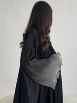 Open Front Abaya Muslim Flare Sleeve Casual Arabian Abayas Middle-East Elegant Turkey Kaftans Women Jilbabs Islamic Maxi Dresses