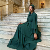 Chiffon Hijab Dresses for Women Muslim Open Kimono Abaya Modest Kaftan Dubai Arabic Robe Islamic Kebaya Jalabiya Caftan Clothing