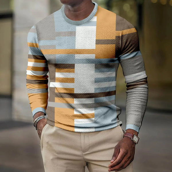 Digital Printed Round Neck Casual Sports T-shirt
