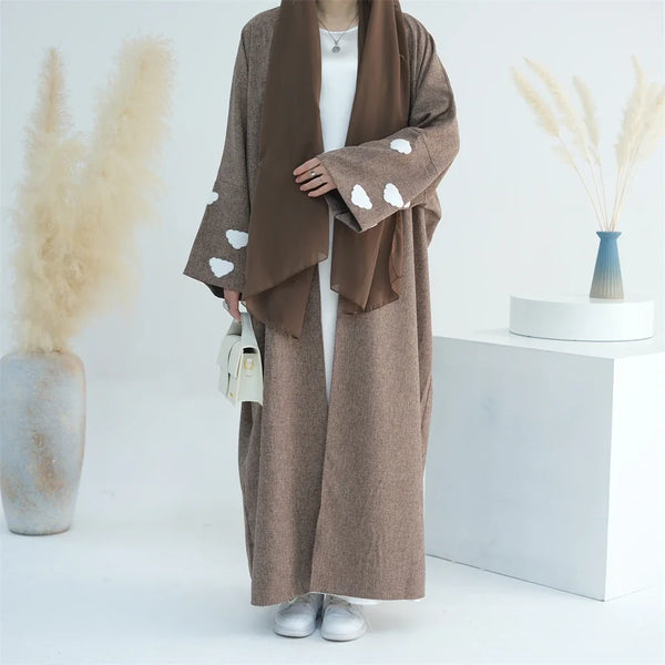 Embroidery Abayas Muslim Dress Women Kimono Dubai Turkey Kaftan Islamic Eid Ramadan Jalabiya Robe Kebaya Caftan Marocain Femme