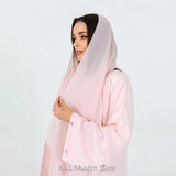 Love Heart Embroidery  Fashion Soft Open Front Abaya Dubai 2024 Luxury Muslim Kaftan Elegant Cardigan Caftan Women Robe Clothes