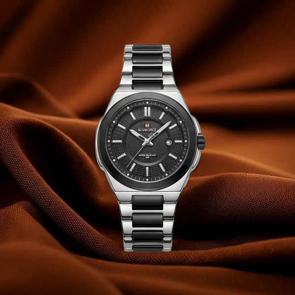 W7-NAVIFORCE Elegant Black Sports Watch for Men - Raakaat