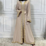 Lace Embroidery Abaya for Women Muslim Dress Dubai Turkish Kaftan Kimono Eid Ramadan Jalabiya Islam Kebaya Caftan Marocain Femme