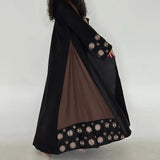 Eid Embroidery Abayas Women Muslim Dress Dubai Kaftan Kimono Cardigan Ramadan Islam Jalabiya Kebaya Caftan Marocain Femme Robe