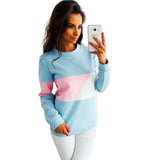 Color Block Pullover Hoodie for Casual Wear