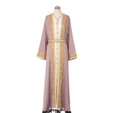 Maxi Dresses 2 Piece Sets Eid Muslim Abayas for Women Dubai Party Long Robe Beading Jalabiya Morocco Kaftan Ramadan Vestidos