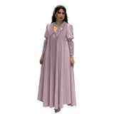 Abaya Dubai Turkey Muslim Women Long Loose Maxi Dress Women's Robe Fashion Sequin Beaded Splicing Middle East Dress