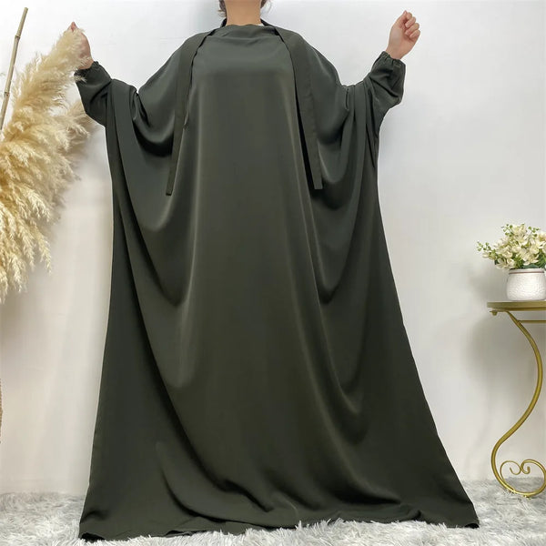 New Muslim women's prayer dress Ramadan abaya Middle East Dubai Turkey Eid dress and Islamic floor-length dress