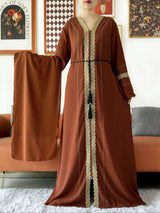 Newest Women Party Dress Chiffon Lace Open Abaya with Zipper Muslim Women Abaya Islamic Clothing Cardigan Muslim Loose Dress