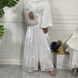 Modest Abaya Ramadan Dubai Robe Femme Musulmane Turkey Kaftan Islamic Clothing Muslim For Women Kimono Caftan Marocain Cardigan