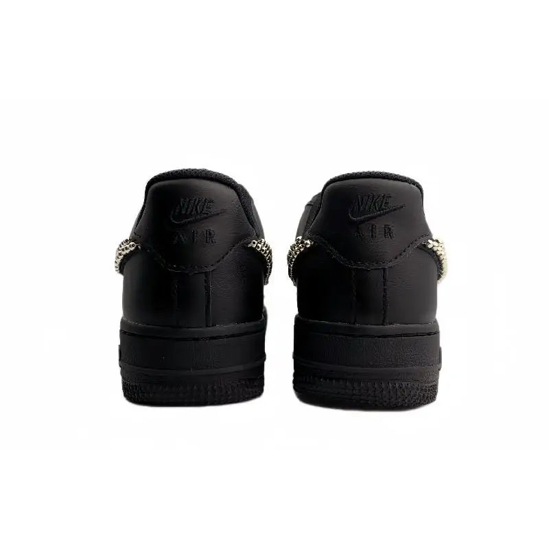 [Custom Silver-winged butterfly in the dark night]Nike Air Force 1 Anti-Slip And Wear-Resistant Lightweight Low-Top Skateboar