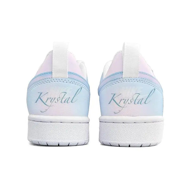 [Custom Crystal]Nike Court Borough Series Skateboard Shoes Women's Low-Top Pink