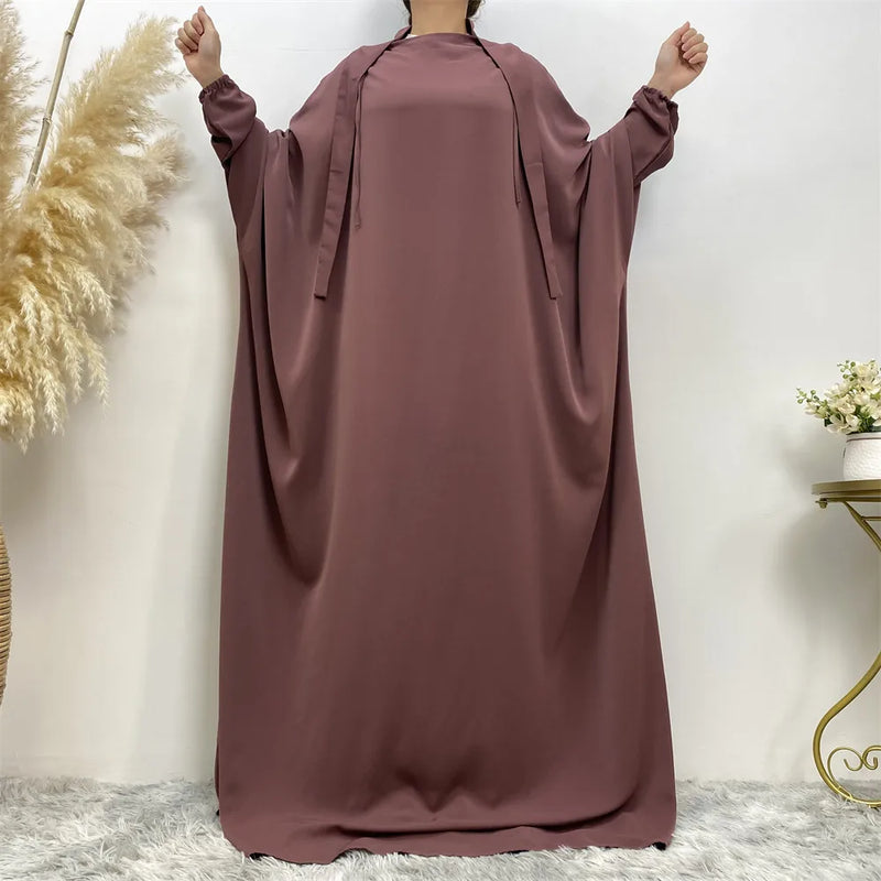 New Muslim women's prayer dress Ramadan abaya Middle East Dubai Turkey Eid dress and Islamic floor-length dress