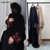 Djellaba Embroidery Open Dress Women Abaya Muslim Kimono Dresses Dubai Jalabiya Abayas Kaftan Islam Morocco Vestidos Kimono