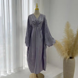 Loriya Elegant Spring Summer Party Dress Robe Abaya LR824 Size L/XL/XXL/XXXL for plus Size Women Fashionable Outerwear