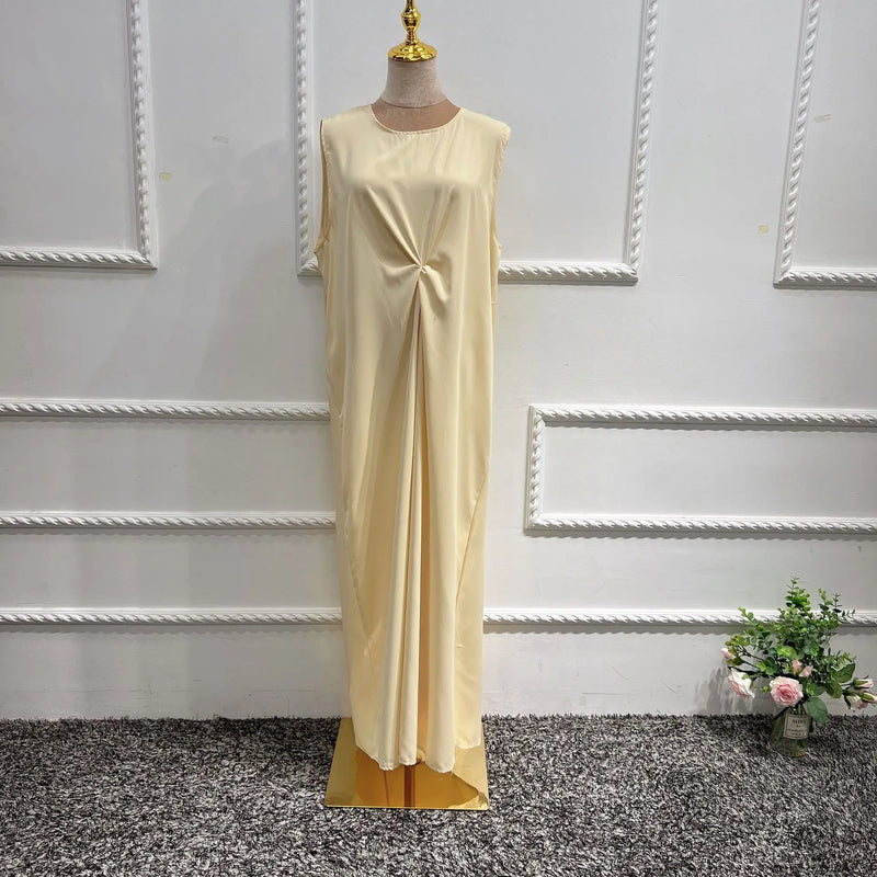 2025 NEW Muslim Abaya Dress for Women Puff Sleeve Cardigan Elegant Abayas Islam Women's Dress Monochromatic Europe and America