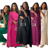 Muslim Women Maxi Dress Cloak Abaya Dubai Kaftan Eid Djellaba Kebaya Islam Clothing Cape Party Gown Caftan Marocain Robe