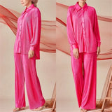Malaysia Plain Muslim Women Long Sleeve Tops Blouse Pants Islam Abaya Dubai Ramadan Arab Clothes 2 Piece Set Modest Kaftan Suit
