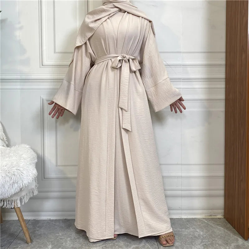 Modest Abayas For Women Muslim Sets Turkey Kaftan Islam Clothing Ramadan Ensembles Musulmans Caftan Marocain Femme Hijab Robe
