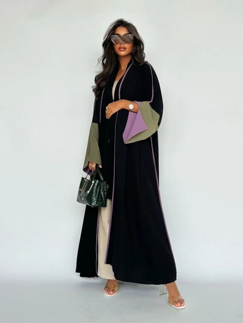 Muslim Abaya for Women Split Sleeve Modest Morocco Party Dresses Ramadan Cardigan Abayas Kaftan Dubai Arab Long Robe 2024