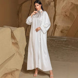 White Two Piece Set Muslim Women Kimono Abaya Dubai Kaftan Arab Robe Fashion Diamond Dress Evening Morocco Caftan Eid Ramadan