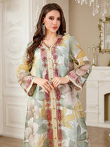 Women Dress Muslim Abaya Kaftan Elegant Dubai Vestidos Largos Long Dresses Arab Robe Party Caftan Jalabiya Ramadan 2025