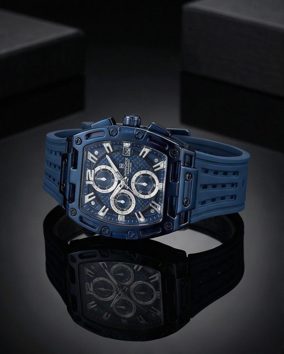W14-Naviforce Men's Blue Chronograph Watch – Stylish & Sporty Timepiece - Raakaat