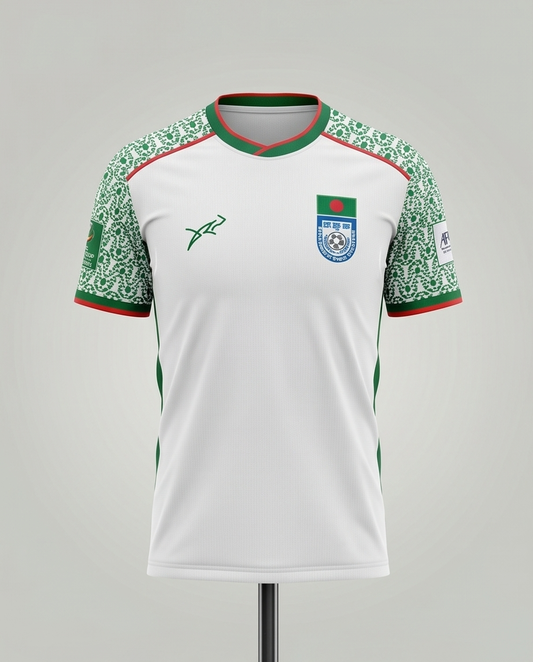 Bangladesh National Football Team Jersey - Player Edition Away kit-White - Raakaat