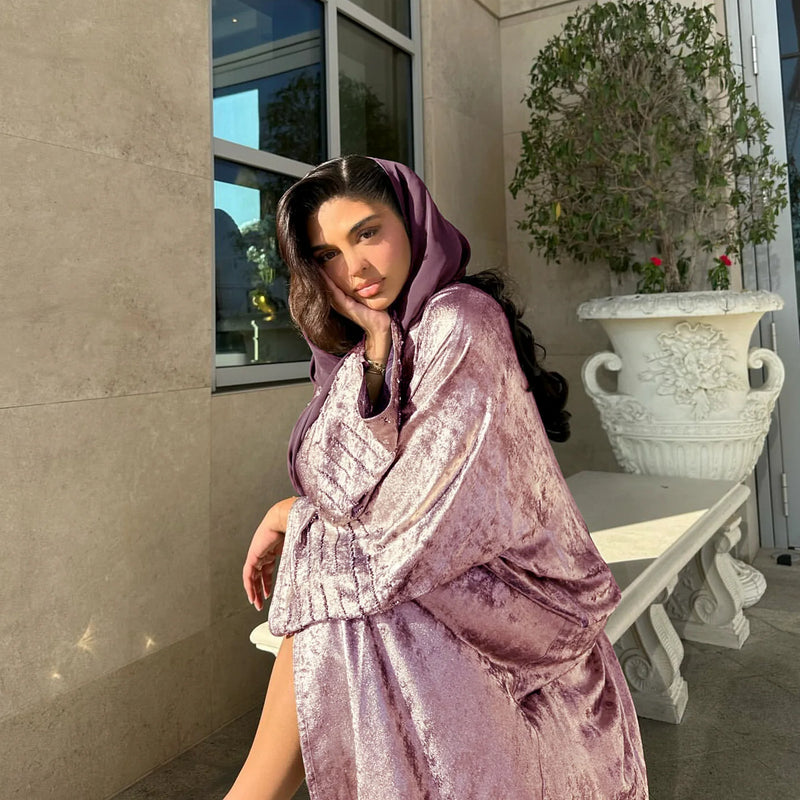 Fashion Shiny Abayas for Women Muslim Kimono Open Cardigan Dubai Kaftan Turkey Robe Arab Kebaya Islam Clothing Ramadan Eid Dress