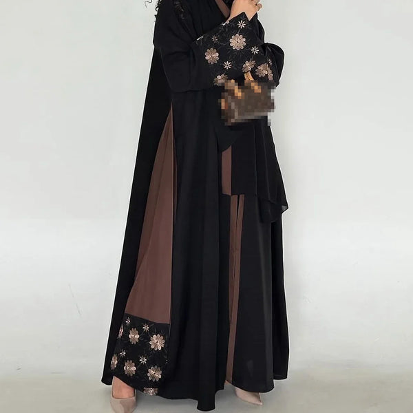 Eid Embroidery Abayas Women Muslim Dress Dubai Kaftan Kimono Cardigan Ramadan Islam Jalabiya Kebaya Caftan Marocain Femme Robe