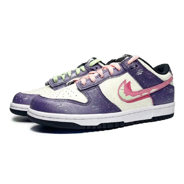 [Custom Female style dark purple bubble]Nike Dunk Ethereal Purple Bubble Anti-Slip Wear-Resistant Low-Top Skateboard Shoes GS