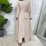 Lace Up Cardigan Robe with Cuffs and Pockets