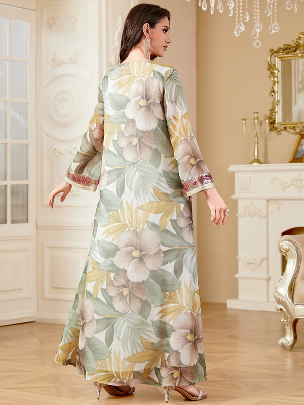 Women Dress Muslim Abaya Kaftan Elegant Dubai Vestidos Largos Long Dresses Arab Robe Party Caftan Jalabiya Ramadan 2025