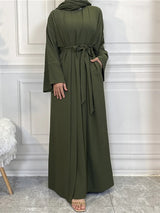 Modest Abayas For Women Muslim Sets Turkey Kaftan Islam Clothing Ramadan Ensembles Musulmans Caftan Marocain Femme Hijab Robe