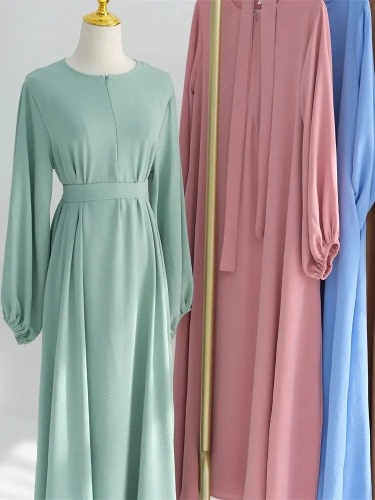 Abayas Muslim Arabic Modest Dress Prayer Clothes For Women Abaya Dubai Turkey Islam Kaftan Robe Femme Musulmane Vestidos
