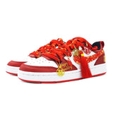[Custom The friendship between Qin and Jin]Nike Court Borough Anti-Slip Wear-Resistant Low-Top Skateboard Shoes Women's Red W