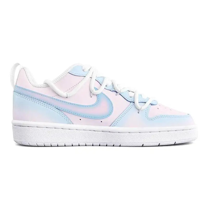 [Custom Crystal]Nike Court Borough Series Skateboard Shoes Women's Low-Top Pink