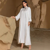 White Two Piece Set Muslim Women Kimono Abaya Dubai Kaftan Arab Robe Fashion Diamond Dress Evening Morocco Caftan Eid Ramadan