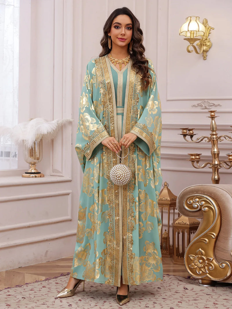 Women Dress Muslim Abaya Embroidery Party Jalabiya Ramadan Long Dresses Abayas Vestidos Largos Kaftan Arab Long Robe 2025