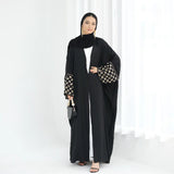 New Embroidery Abayas for Women Muslim Dress Dubai Turkey Kaftan Kimono Caridgan Open Abaya Kebaya Islam Jalabiya Caftan Gown