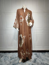 Dubai Abaya Sequin Muslim Dress Women Muslim Southeast Asian Dress for Women Casual Party Evening Dress Clothes for Muslim Women