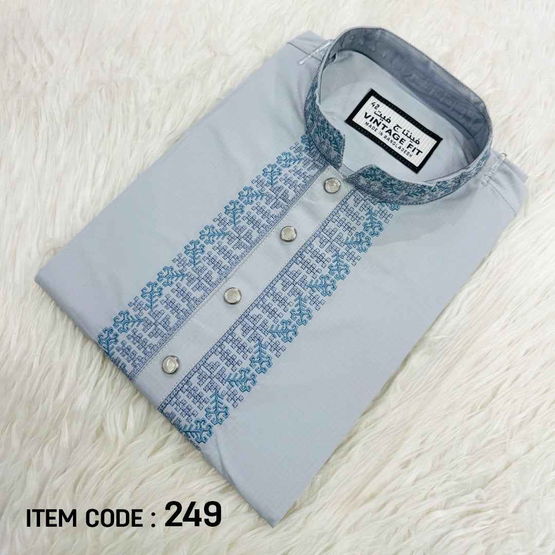 The Sky-Blue Artisan Panjabi|249 - Raakaat