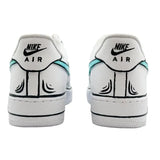 [Custom Cartoonist LAN SBOX]Nike Air Force 1 Low-Top Skateboard Shoes Men's Blue